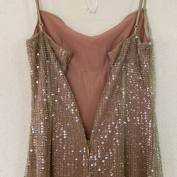 LIMITED EDITION House of CB 'Alondra' Cafe Au Lait Beaded Maxi Dress NWOT size S - Picture 7 of 16
